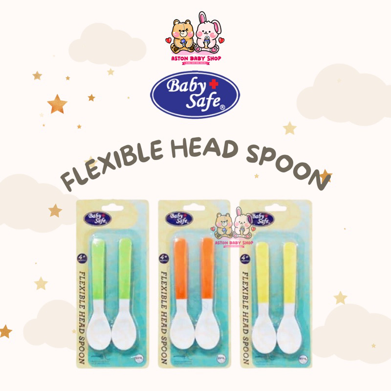 Baby Safe Flexible Head Spoon isi 2 pcs Sendok Bayi