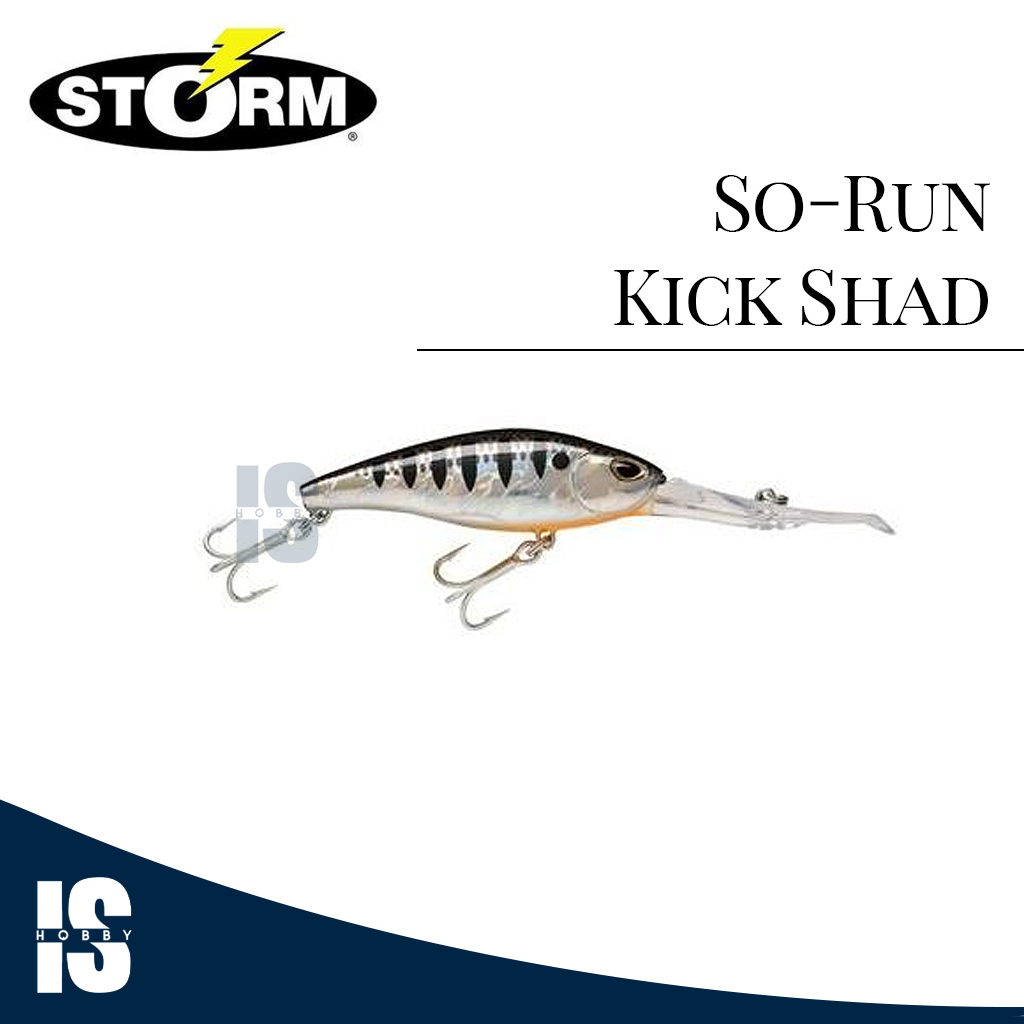 Lure Umpan Minnow Storm So-Run Kick Shad 7.5cm SRKS75