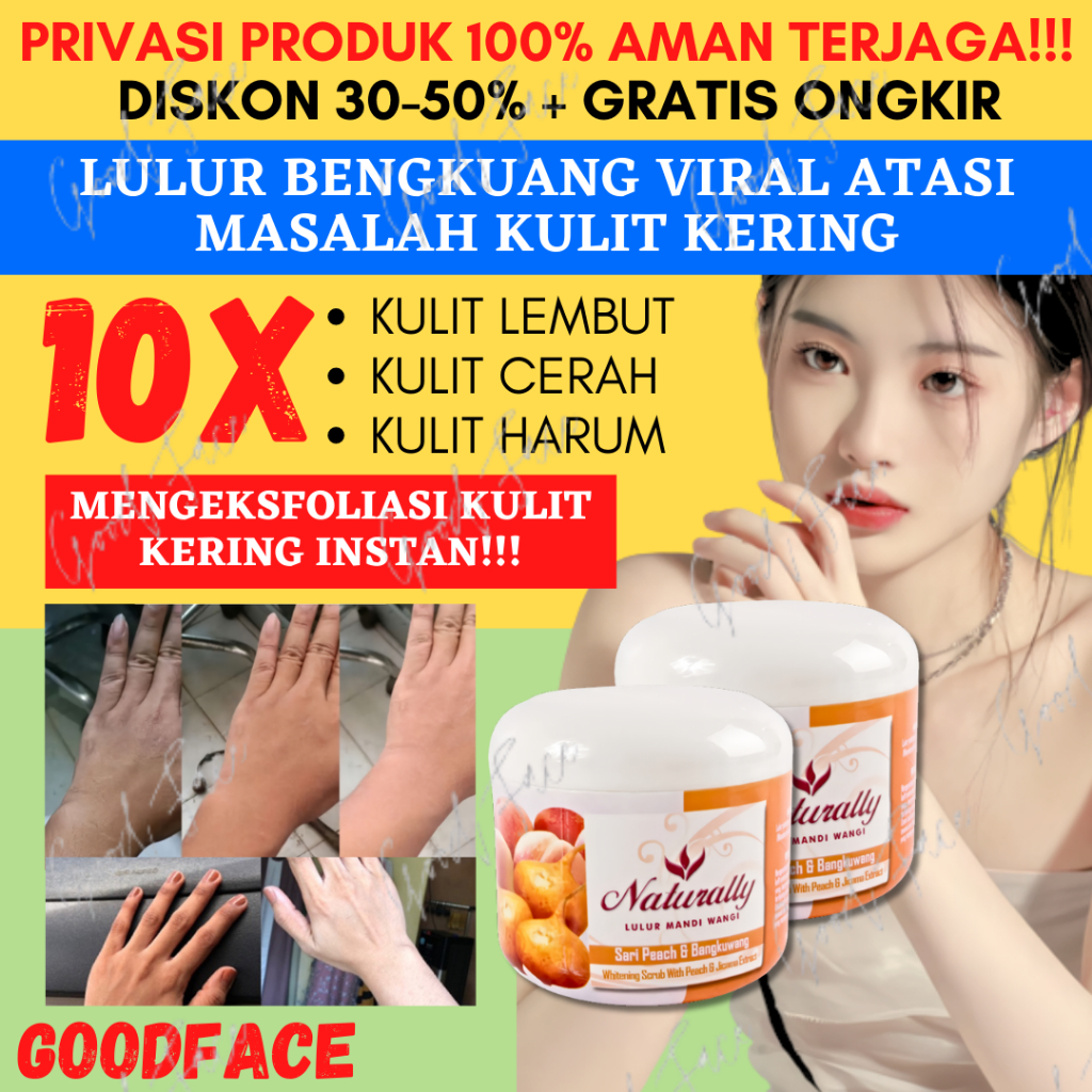 Naturally Lulur Wangi Sari Peach &amp; Bengkoang