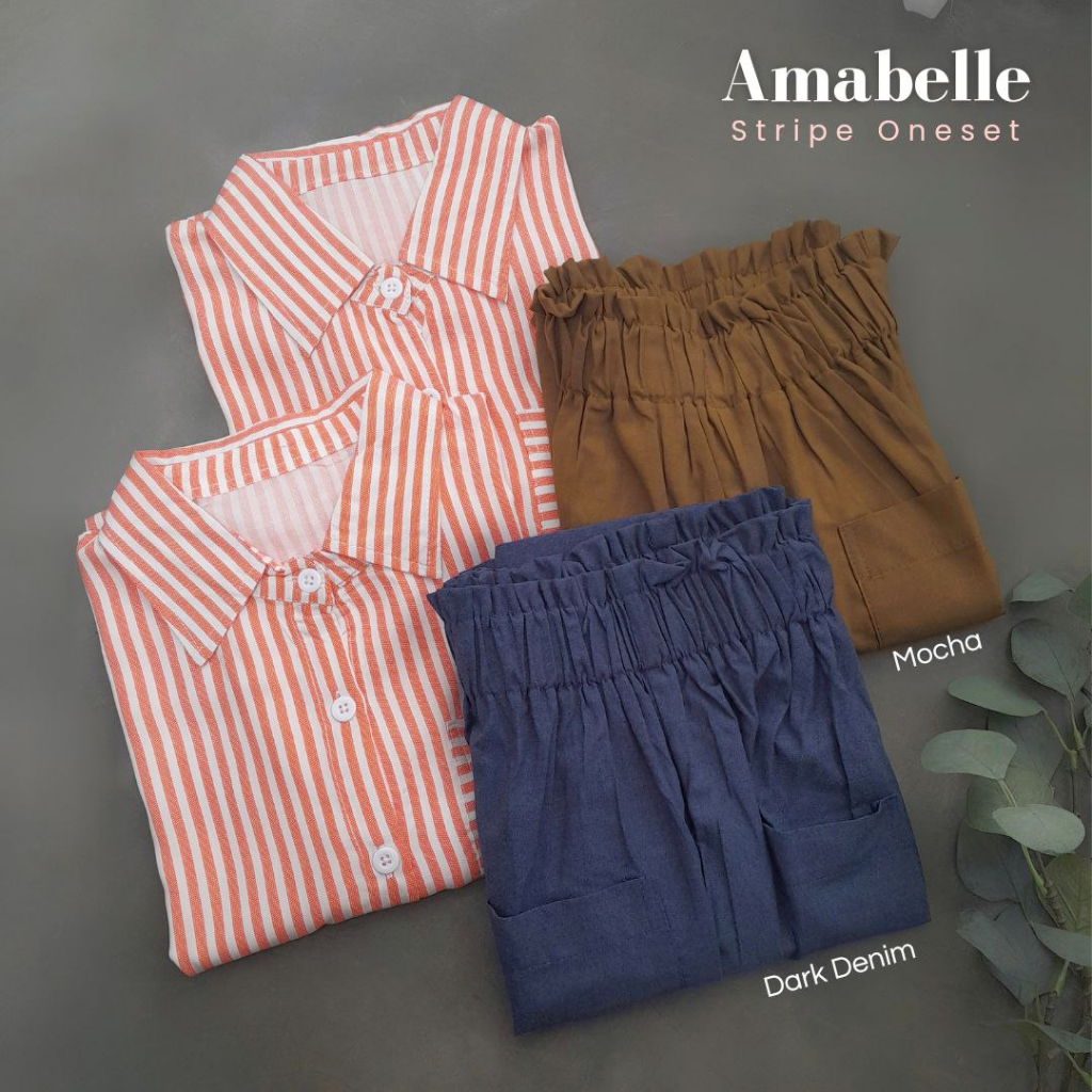 CallieTamami - A 6557 Amabelle Stripe Oneset