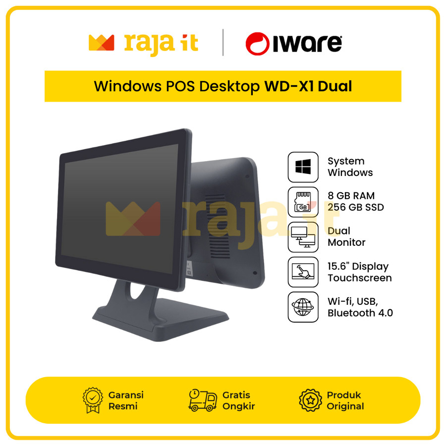 IWARE Mesin Kasir PC AIO WD-X1 POS ALL IN ONE Touchscreen Windows