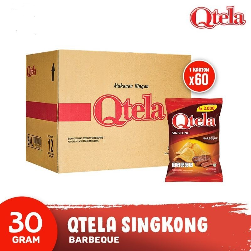 

Keripik Singkong Qtela rasa barbeque Eceran 2000