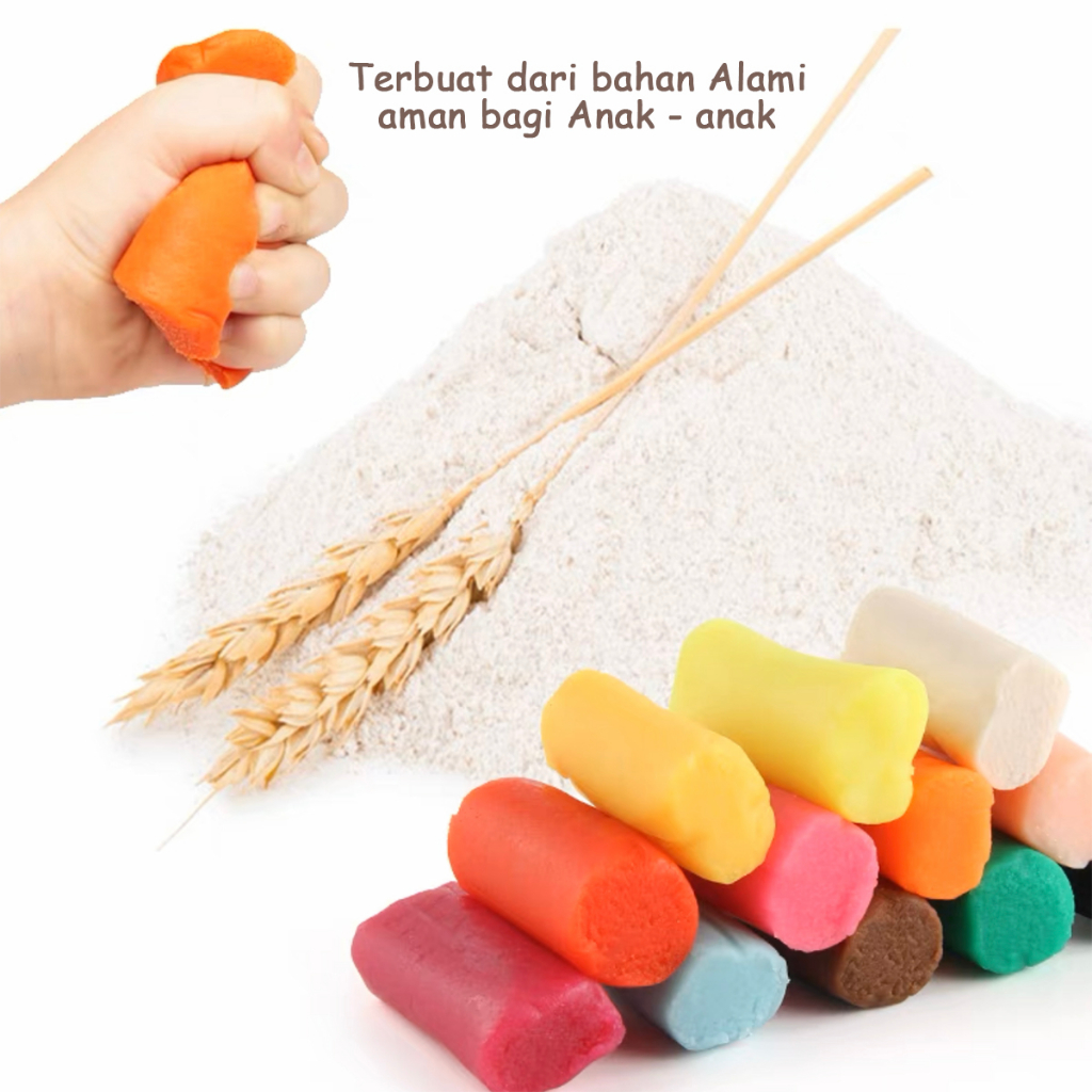 Mainan Lilin Anak Playdough Fun Play Doh  Mainan Plastisin Anak Mainan Edukasi Pretend Play