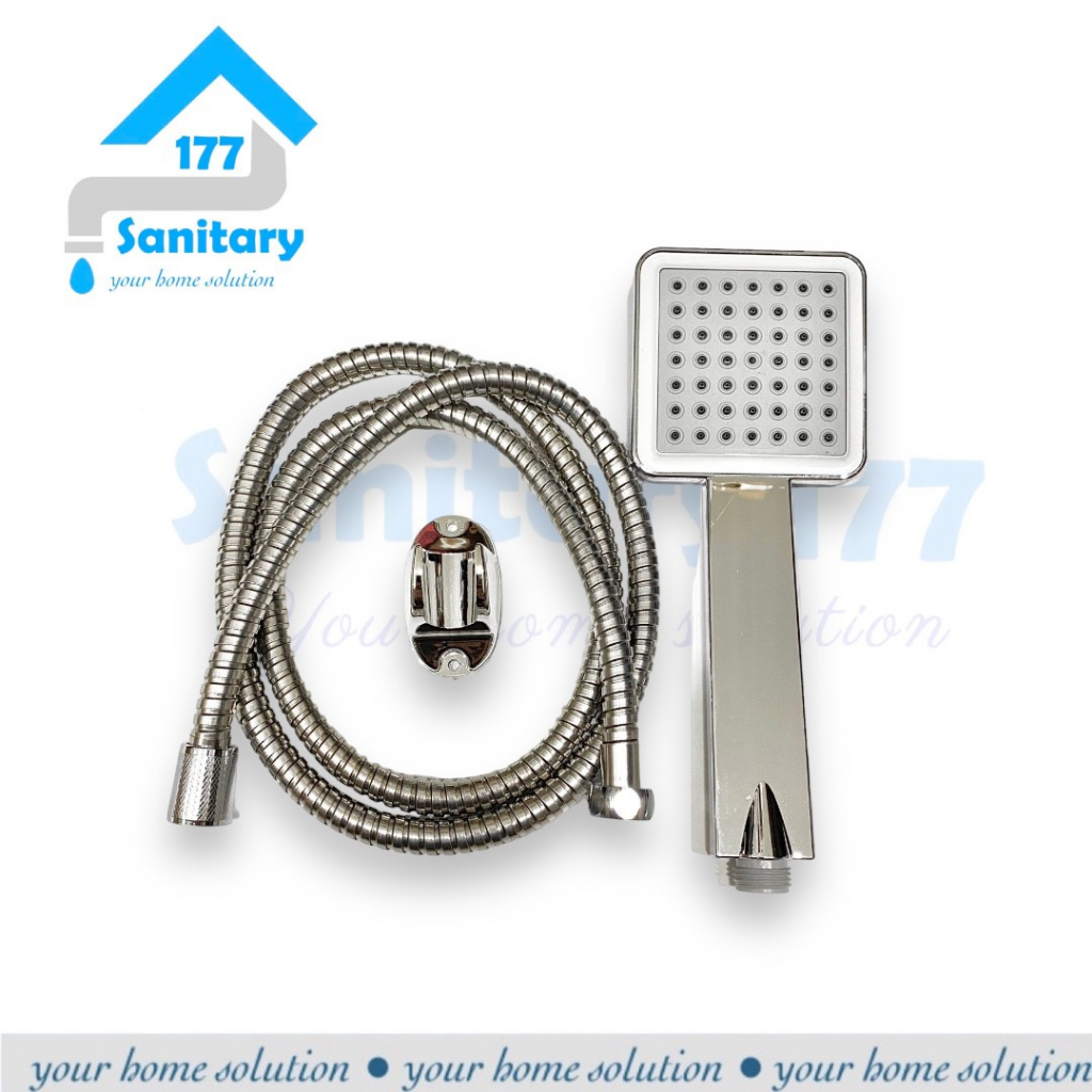 Shower Mandi set minimalis KOTAK BT7- Handshower semprotan bath room Hand mandi sower spray kotak segiempat /J26