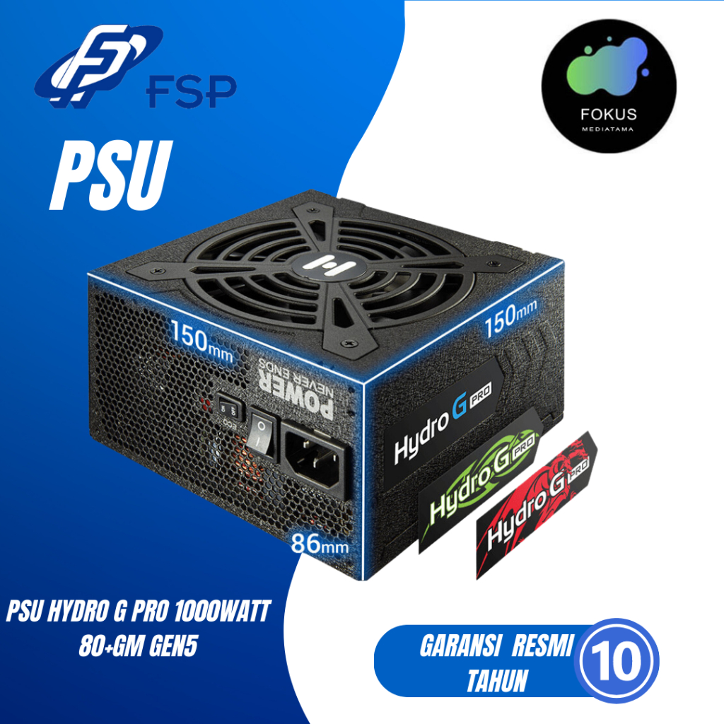 FSP HYDRO G PRO 1000W 80 PLUS GOLD PSU FULL MODULAR 1000 80+ GEN5