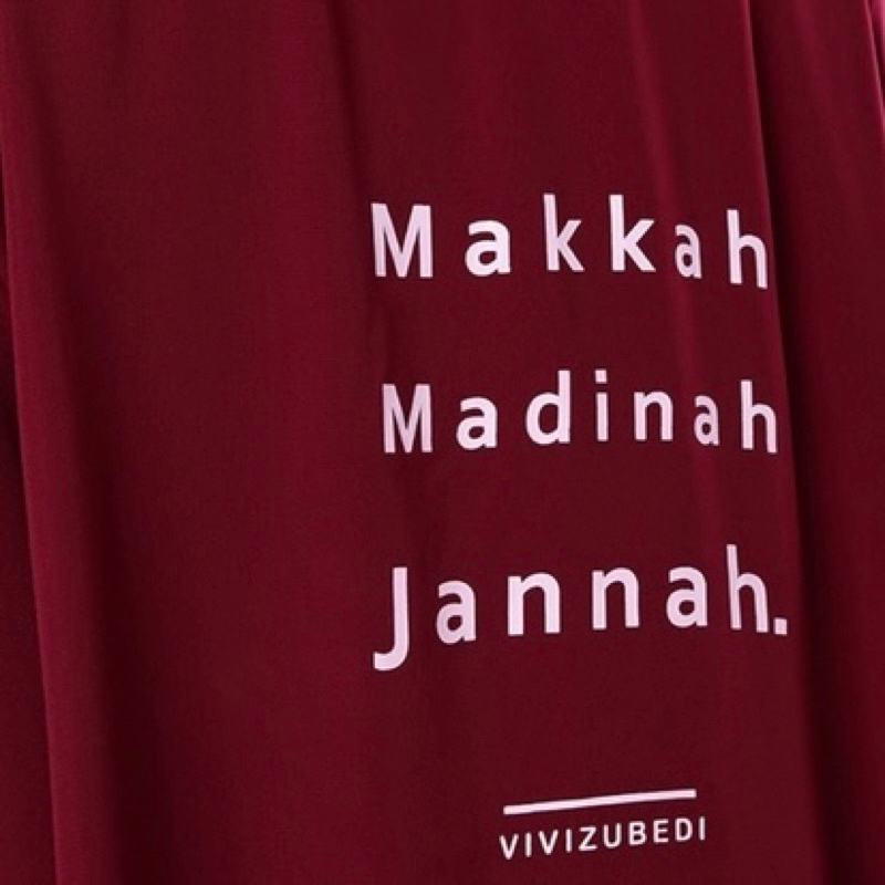 [NEW] Original Tunik Vivi Zubedi Dress Merah Red Maroon Bukan Gamis Black Hitam MMJ Makkah Madinah J