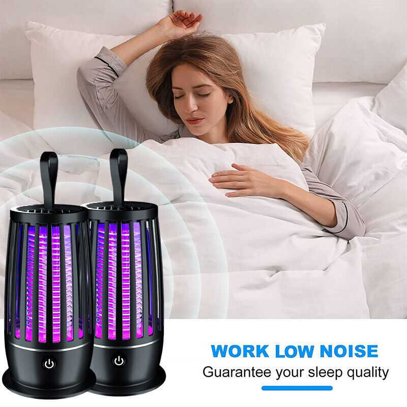 Lampu LED UV Anti Nyamuk USB Mosquito Killer Lamp 1200mAh Lampu Pelindung Nyamuk Kapasitas Baterai Besar Portable