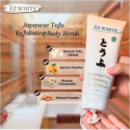 MAMI - EZ WHITE JAPANESE TOFU EXFOLIATING BODY SCRUB 200ML - BODY SCRUB TOFU