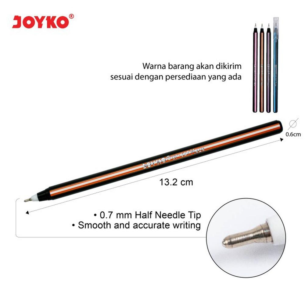 JOYKO Ball Pen Pulpen Pena Joyko BP-327 Maze 0.7 mm Warna HITAM