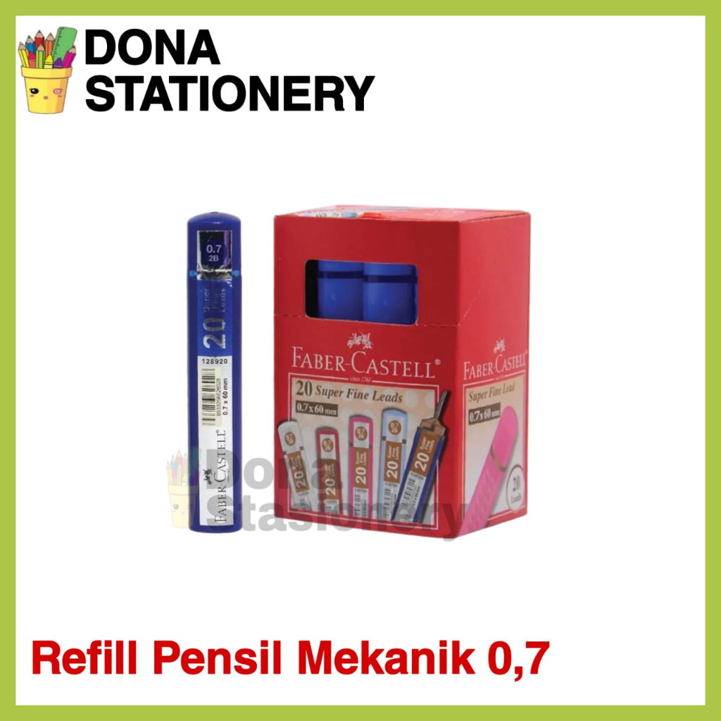 ISI PENSIL MEKANIK FABER-CASTELL 0.7 | ISI PENSIL MEKANIK FABER CASTELL 0.5