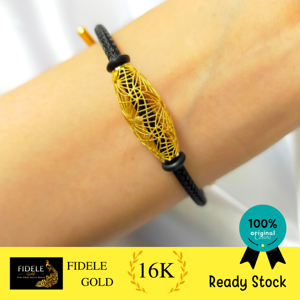 Gelang Bagong Fashion Charm Pipa Hongkong Fashion Emas 700