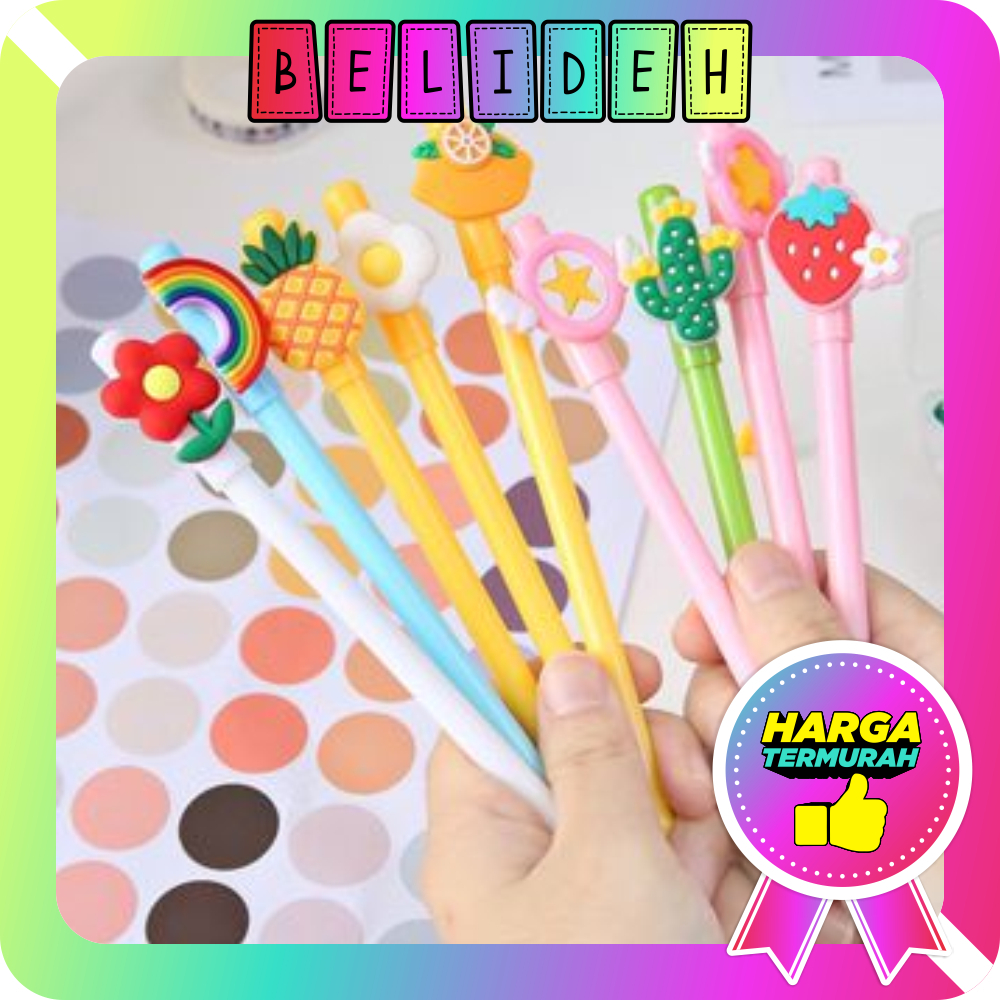 

☛BELIDEH☚ Pulpen Karakter Kartun Buah Pena Gel Motif Karakter Lucu Pen Cute Student Japanese S070