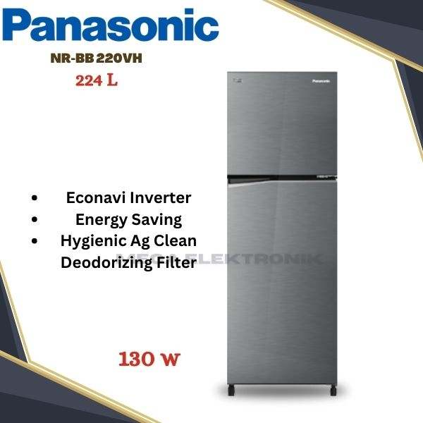 PANASONIC NR-BB 220VH Kulkas 2 Pintu 224 L khusus jabodetabek