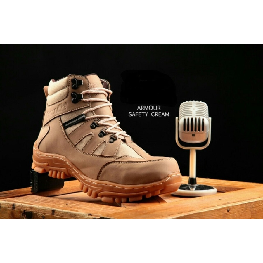 BIG SALE - Sepatu Boots Safety Pria ARMOR Sepatu Pria Septi Ujung Besi Kerja Proyek Outdoor