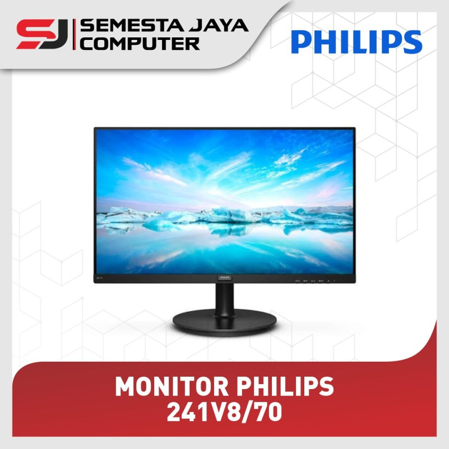 Monitor PHILIPS 241V8/70 23.8 Inch 75Hz Full HD VGA HDMI FRAMELESS