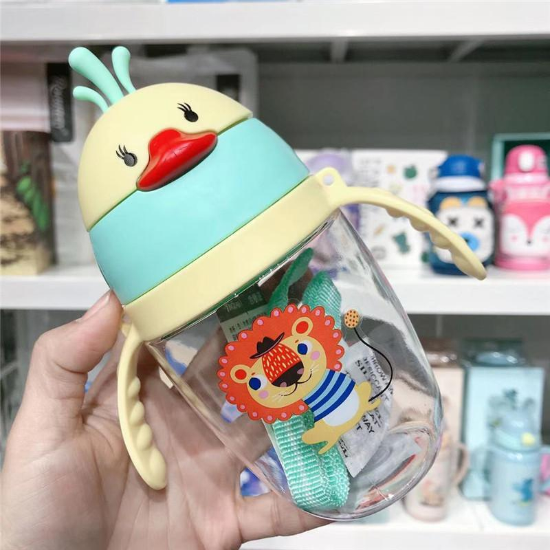 NEW BOTOL MINUM BALITA GAGANG KEPALA BEBEK BALITA KD YQ-6761 KAPASITAS 420ml