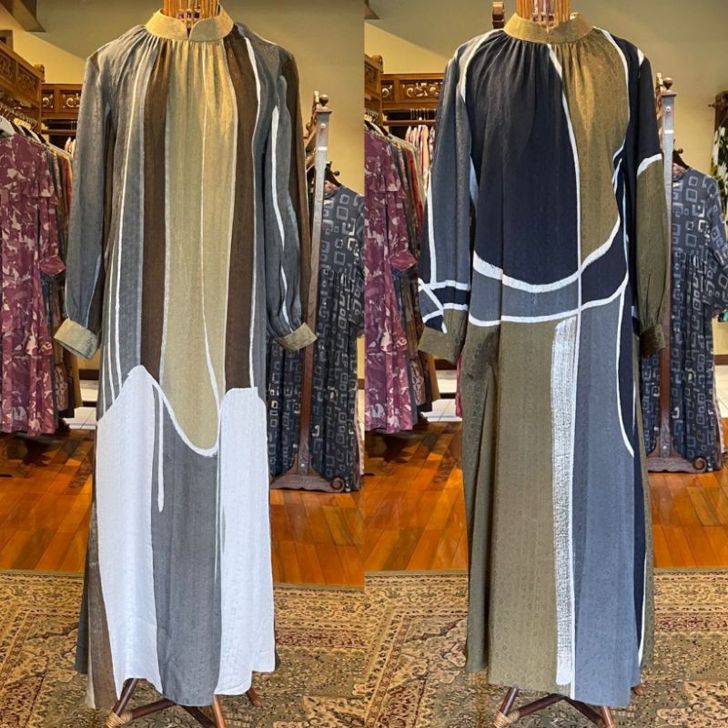 Sandra Dress Viscos by Dian Pelangi ORIGINAL Busana Muslim Baju Maxi Gamis Abaya Kaftan Gaun Outfit 