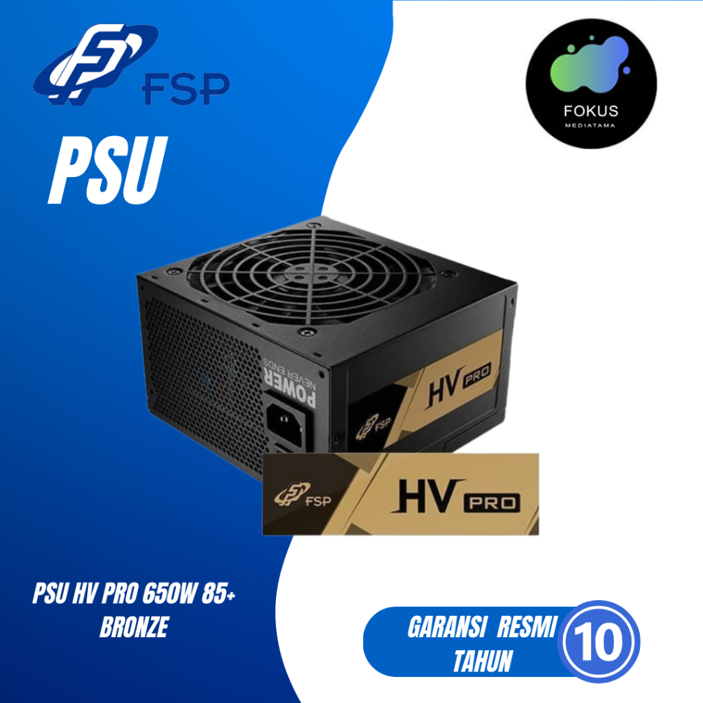 FSP Power Supply HV PRO 650W 80+ Bronze