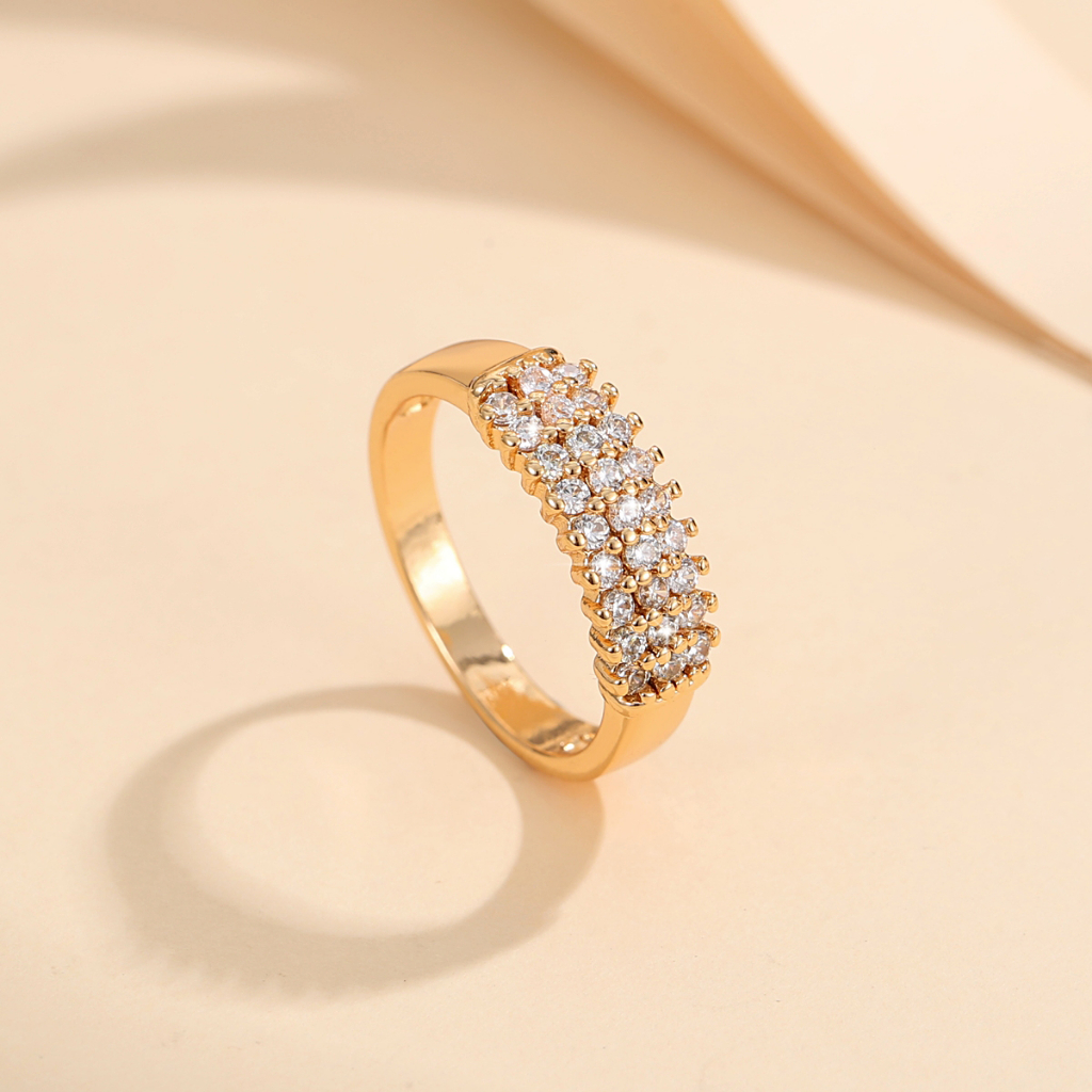 Y108 【COD】 Cincin Berlian Cincin Sederhana Cincin Korea Fashion Perhiasan Wanita Anti Karat