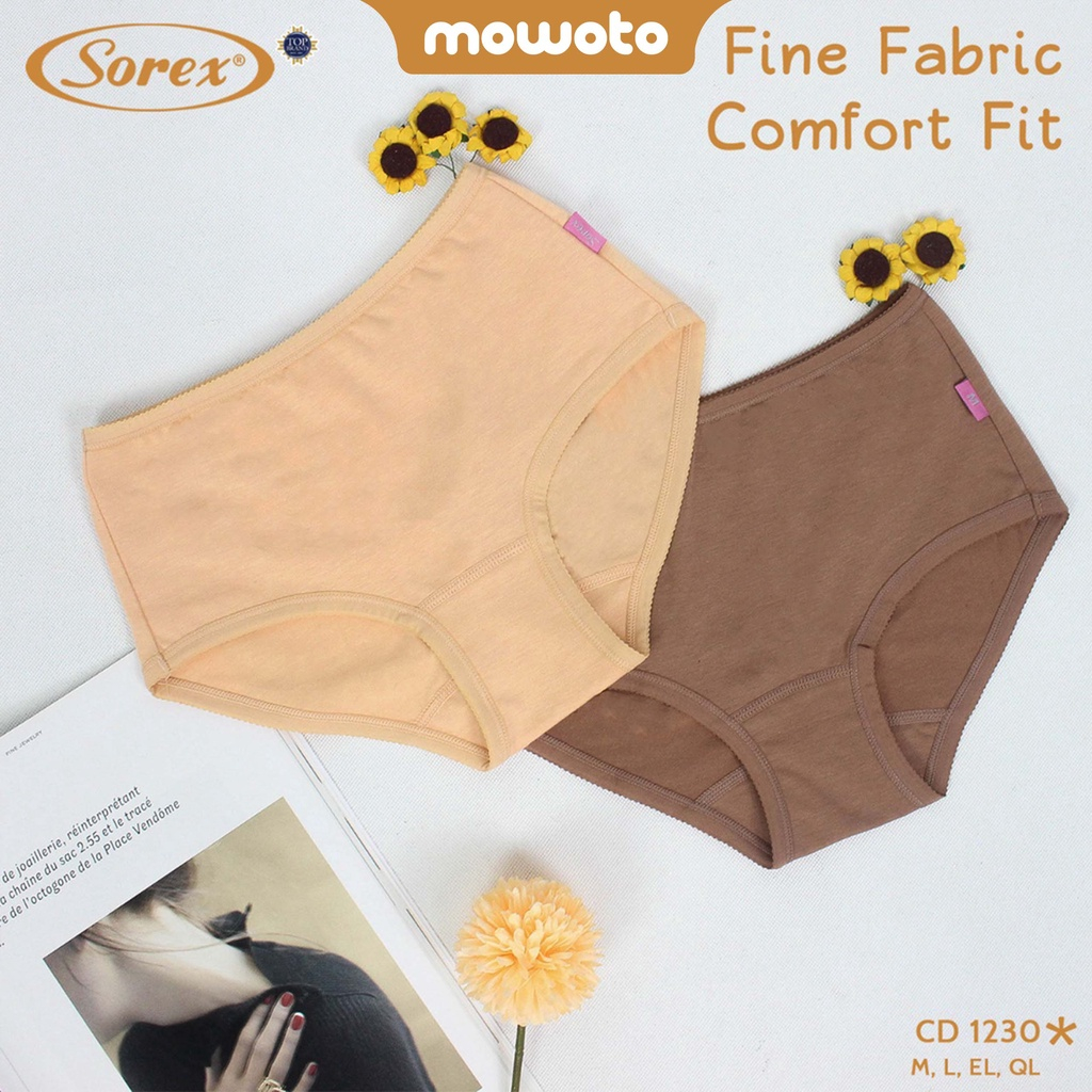 LUSINAN | CELANA DALAM WANITA CD SOREX 1230 FINE FABRIC COMFORT / DALAMAN PEREMPUAN SUPER LEMBUT
