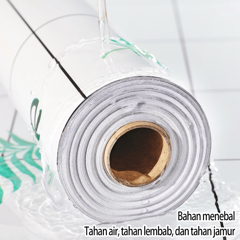 2023 tahun baru barang promosi Stiker Dapur Ukuran 60CM 3M &amp; 5M Motif Best Seller Karakter Bunga Kotak stiker dapur anti minyak anti api wallpaper dapur &amp; kamar mandi