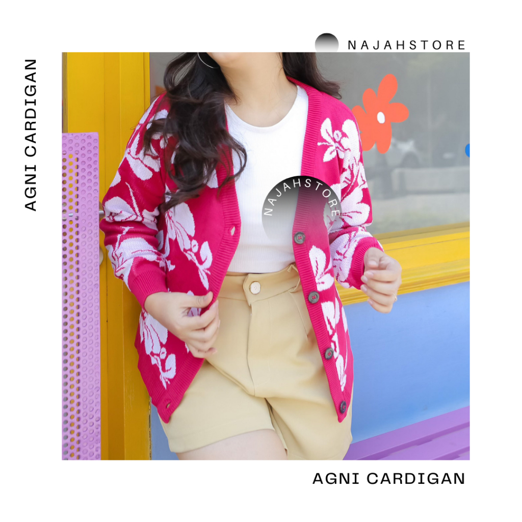 najahstore_officials Agni cardigan knit atasan premium