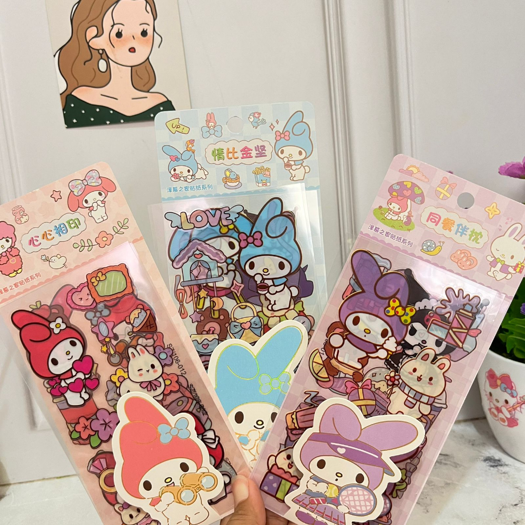 

sticker sanrio sz 106 (3 lembar) sticker mainan anak bisa COD termurah bisa COD terkece