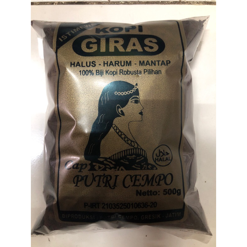 

Kopi giras ISTIMEWA cap Putri Cempo 500 g