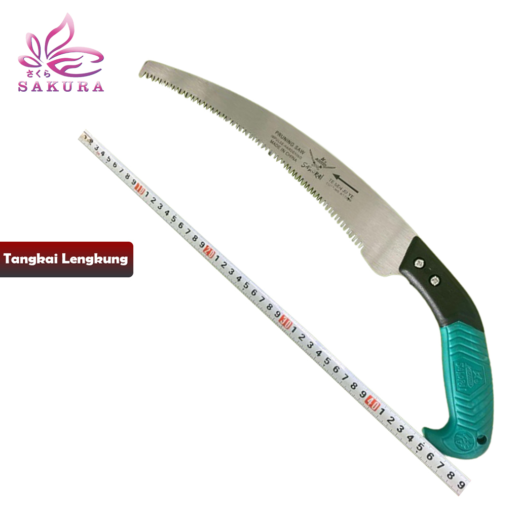 GERGAJI SAMURAI PRUNING SAW BAJA TANGKAI LENGKUNG