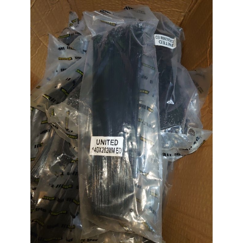 spoke ruji jari jari sepeda ukuran 26 panjang 262mm hitam