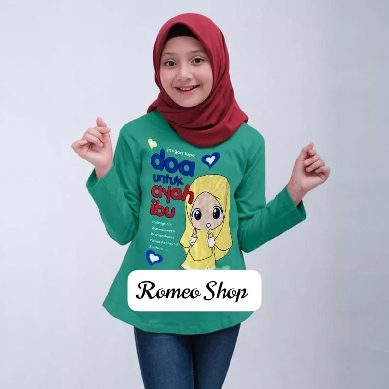 Kaos Lengan Panjang Doa untuk Ayah & Ibu