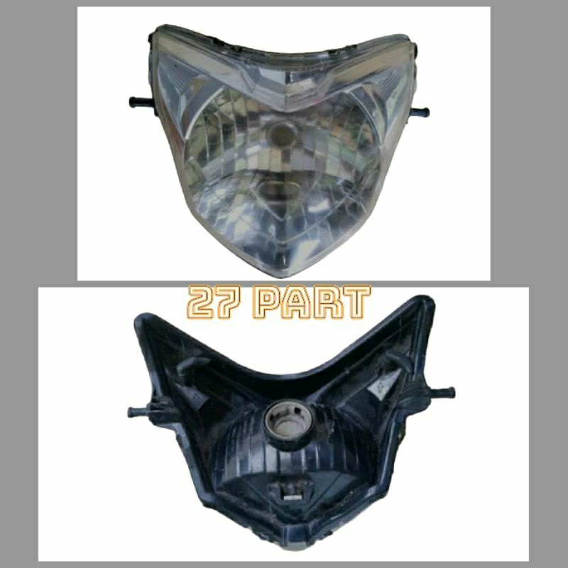 reflektor lampu depan jupiter mx new 135 ori bekas