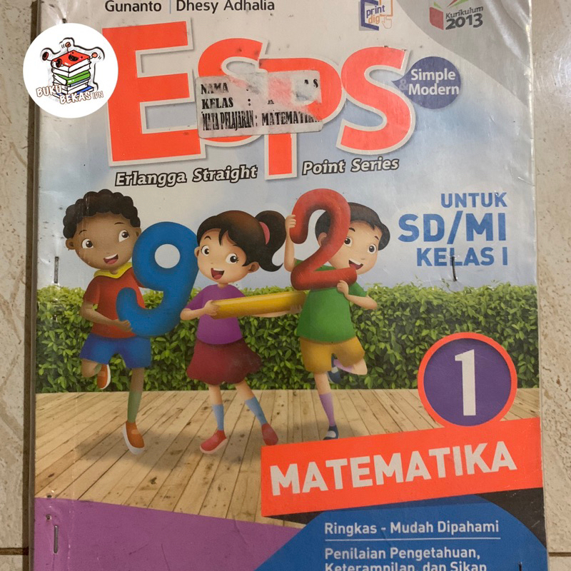 

Buku Bekas Original ESPS MATEMATIKA kelas 1 kurikulum 2013 penerbit erlangga