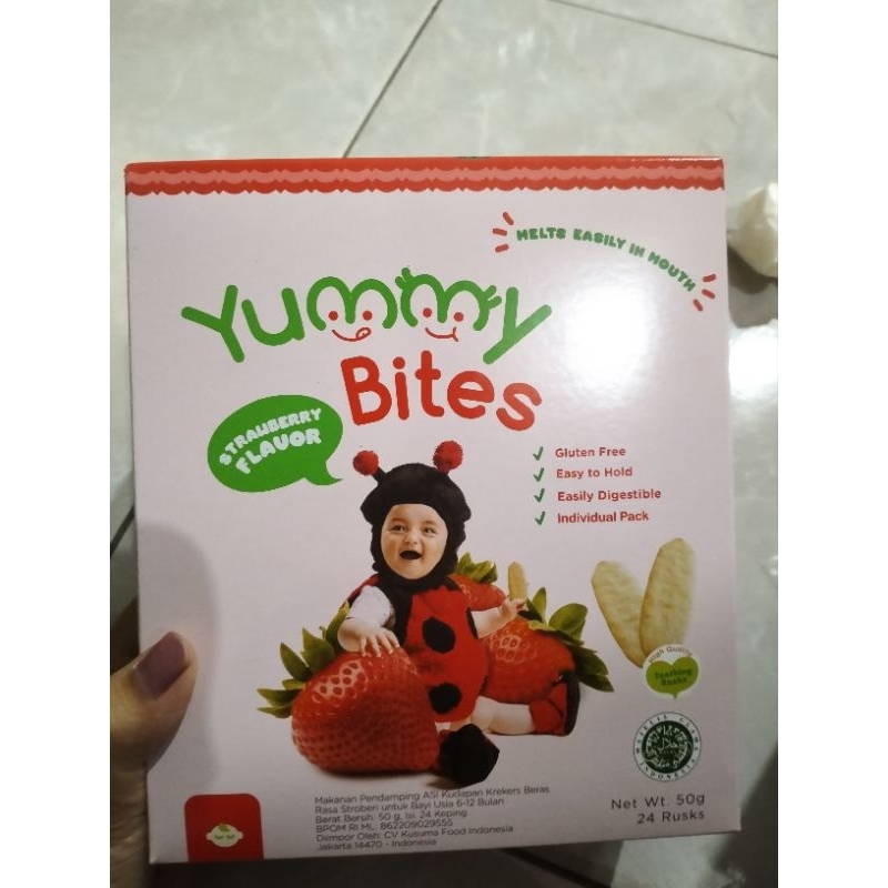 YUMMY BITES - RICE CRACKERS 50GR / RICE CRACKERS ORGANIC 50GR / MPASI