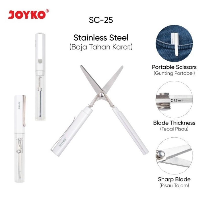 

Gunting Portable Scissors Joyko SC-25 (1 Pcs)