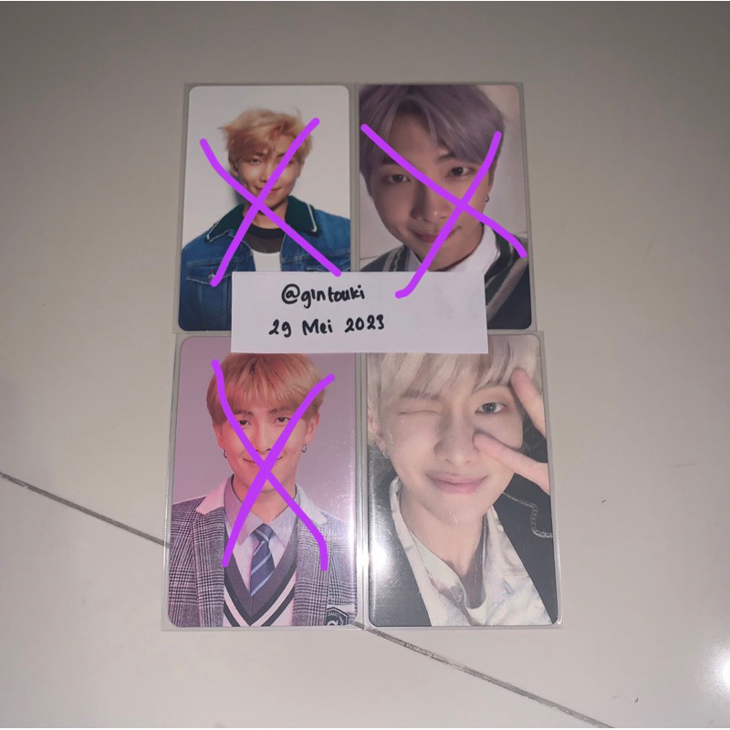 (BISA NEGO) PHOTOCARD PC NAMJOON RM BTS MAP OF THE SOUL MOTS PERSONA