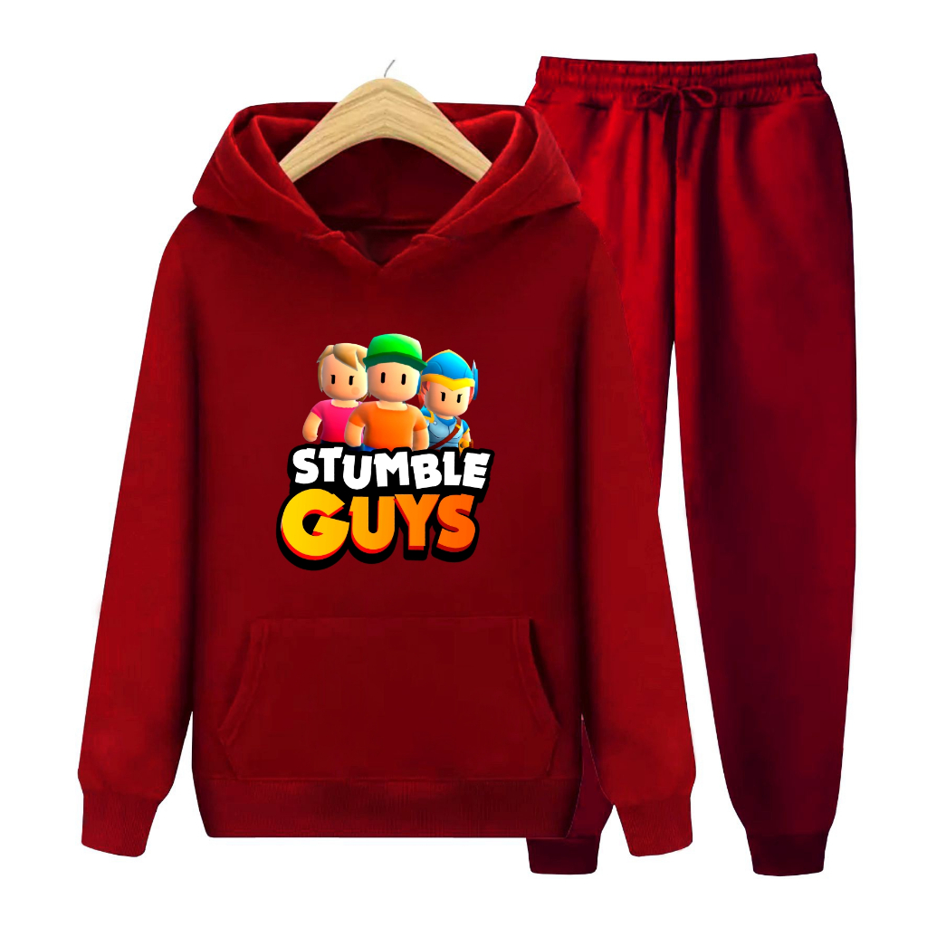 FenishaStore Stumble Guys Sweater Hoodie Anak Usia 4-13 Tahun ( Atasan &amp; SET Hoodie ) Bisa Bayar Ditempat COD