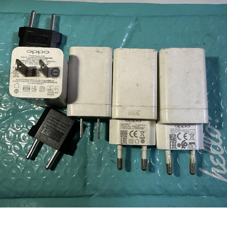 BATOK ADAPTOR CHARGER ORIGINAL BEKAS COPOTAN OPPO 4AMPER VOOC