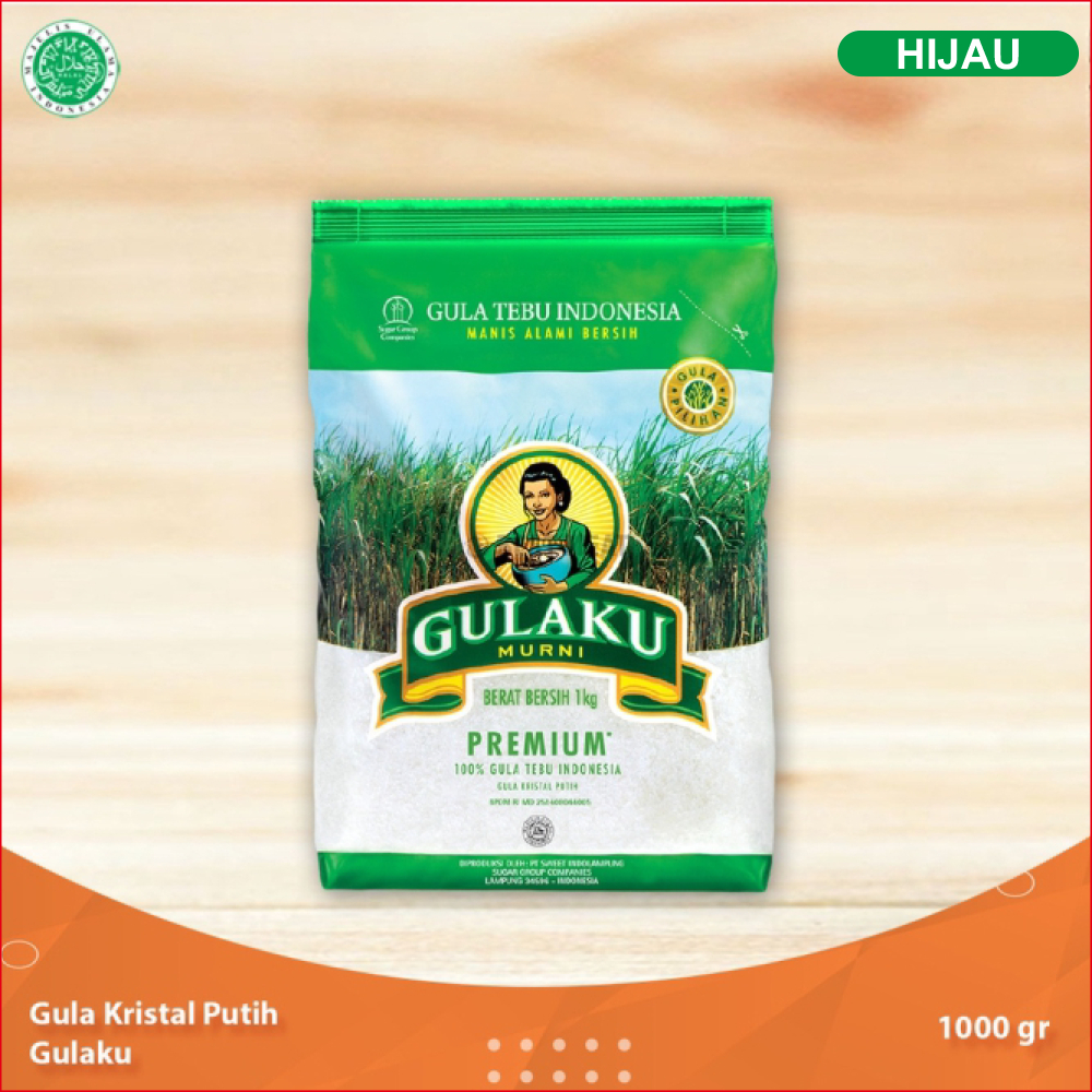 

Gulaku Gula Tebu Premium Sugar 1 Kg Pouch