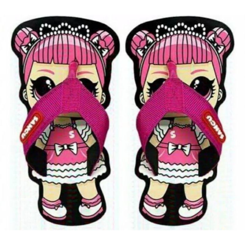 Sancu Sandal Anak Perempuan / Remaja Sandal Karakter Lol