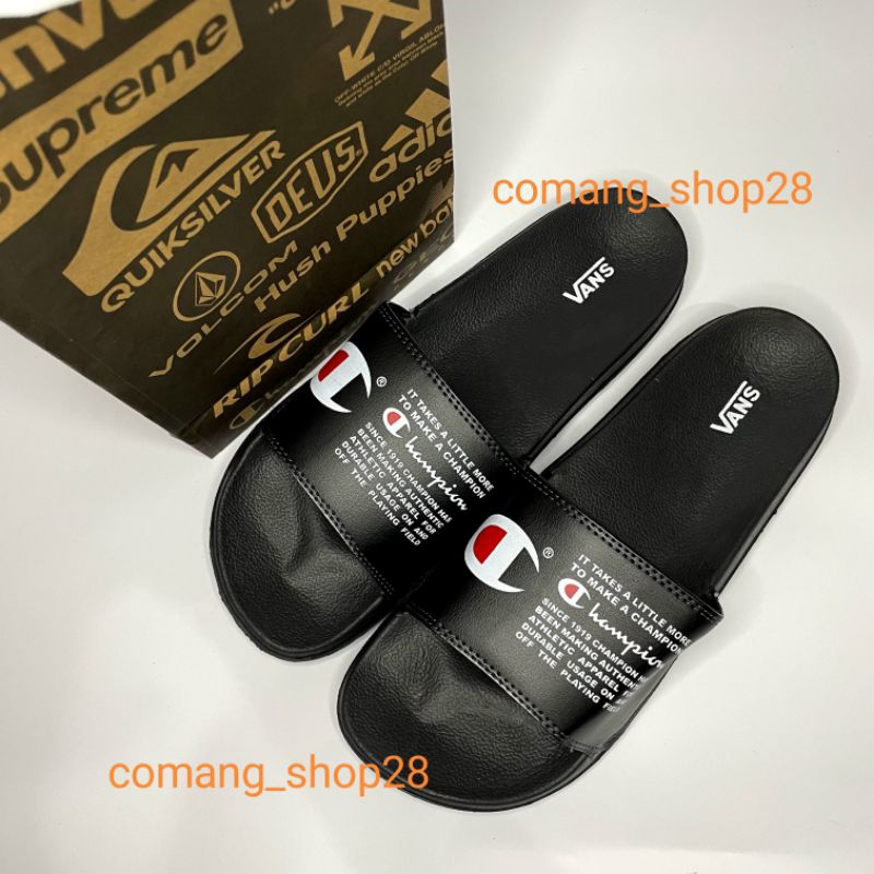 Sendal Pria Slop Champion Texs IMPORT DISTRO Sendal Flip Flop Sandal Slop