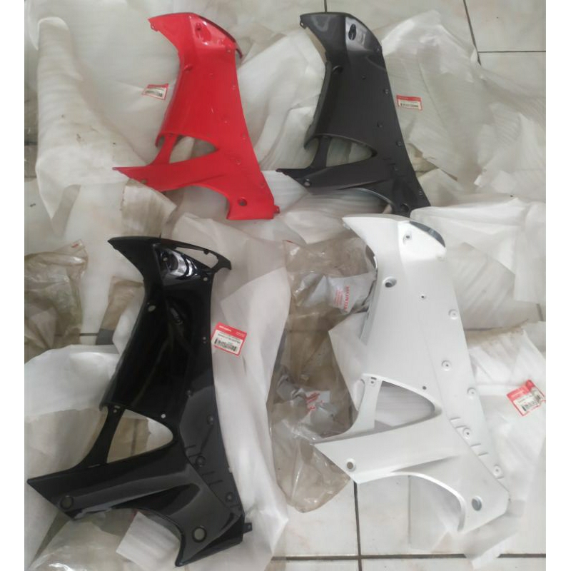 sayap dalam legshield honda supra x125 x 125 old lama kanan biru hitam putih merah abu ahm original