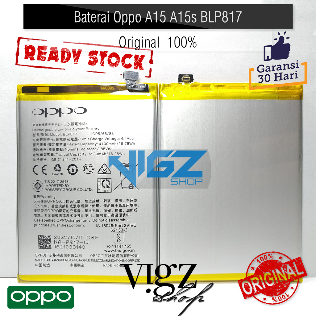 Baterai A15 A15s BLP817 Original 100%