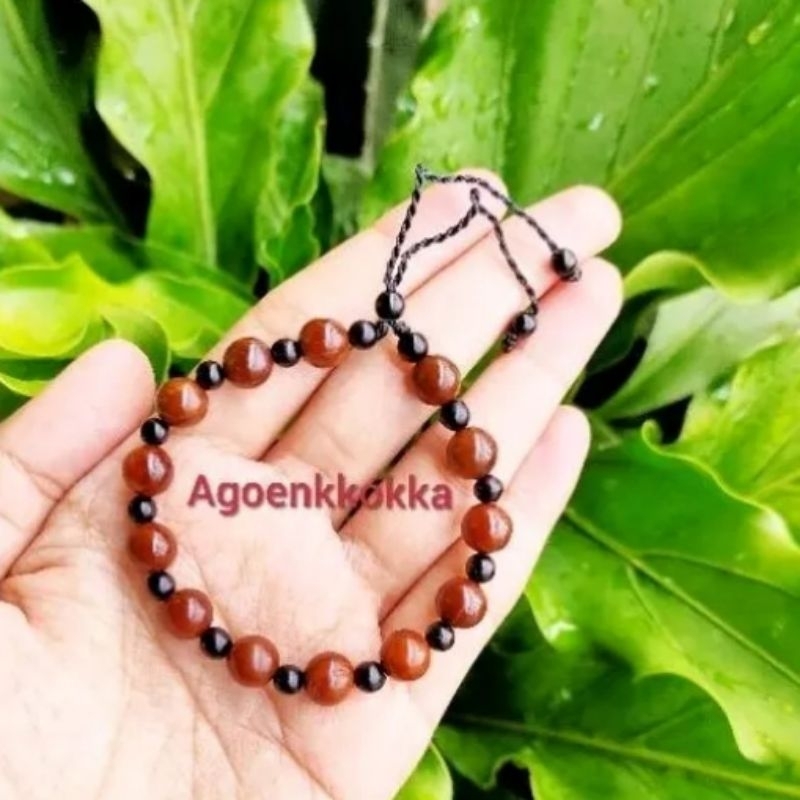 Grosir 10 pcs Gelang angggur kombinasi motif coklat kokka kaokah