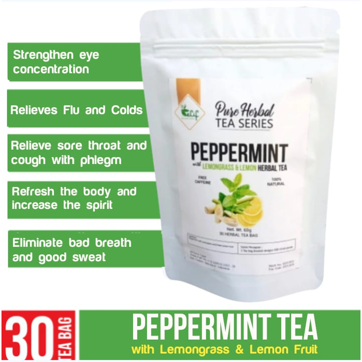

ELIF TEA Peppermint Lemongrass Lemon Tea : Peppermint Serai Lemon (30 Tea Bag)