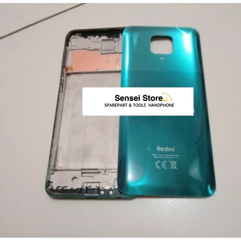 Casing Housing Kesing Fullset Frame dan Backdoor Xiaomi Redmi Note 9 Pro