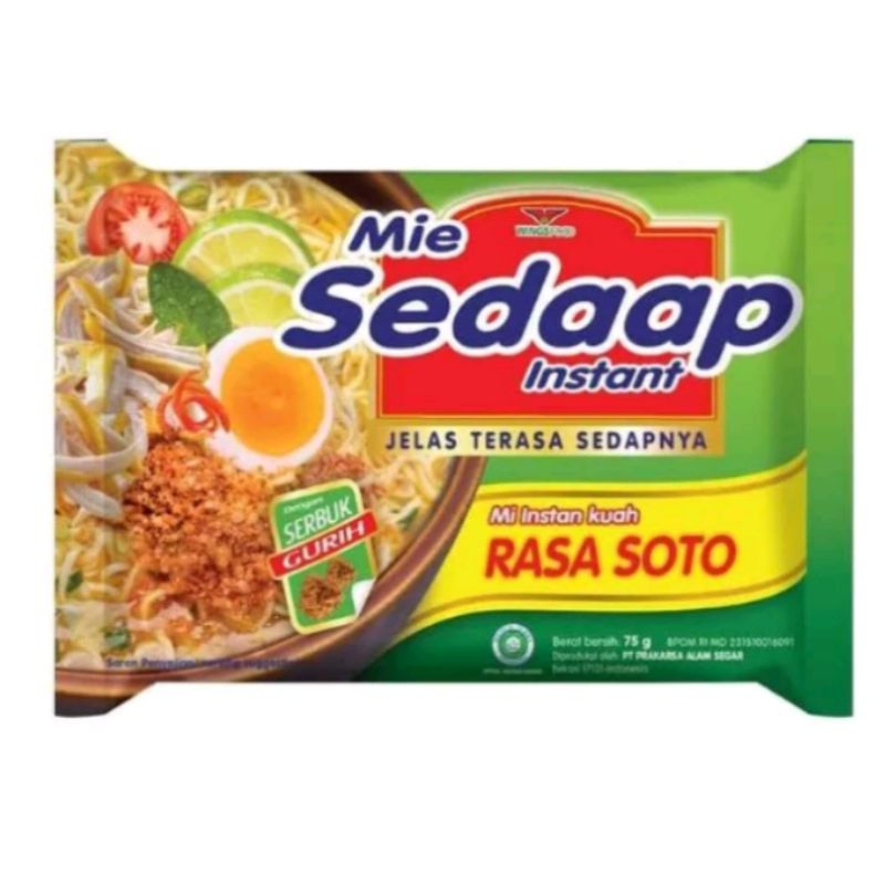 

mie sedap kuah rasa soto isi 5 pcs