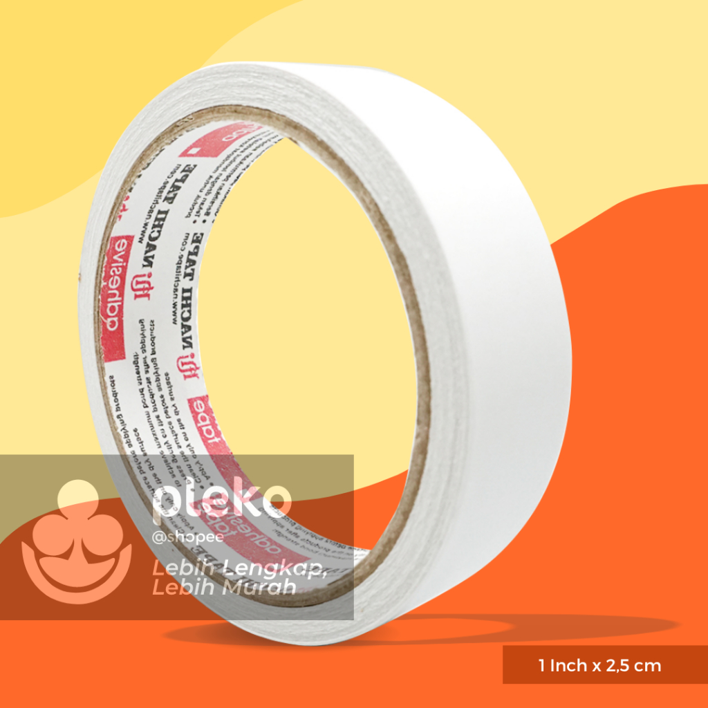 

Nachi Double Tape 1 Inch x 10 Yard Solatip / Isolasi / Stationery Tape