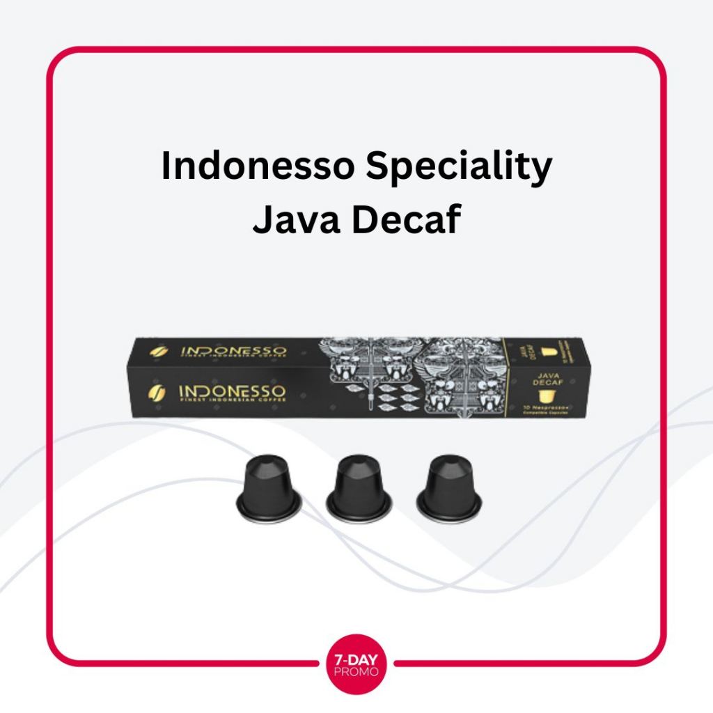 Indonesso Specialty Coffee Capsules Kopi Kapsul Java Decaf