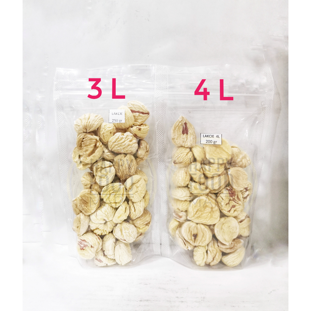 

[PROMO TERBATAS] LAKCIE KERING/DRIED CHESTNUT/LAKCI/CHEST NUT/LAK CI/LIZI/KACANG BERANGAN